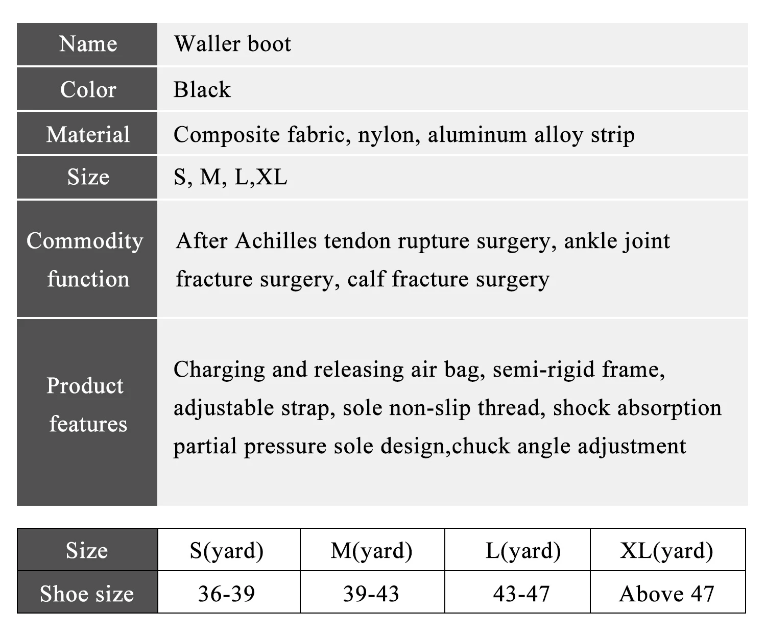 Adjustable chuck for air walking boots5